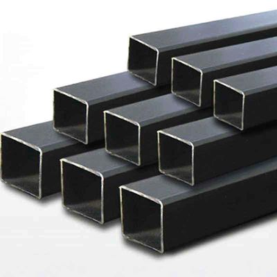 Tubes en carbone standard ASTM 4x4 en noir MS Tubes en acier carré 1,5 mm d'épaisseur pour matériaux de construction