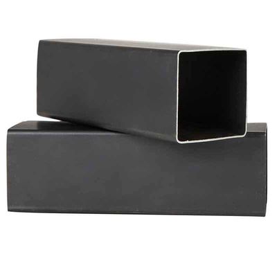 Tubes en carbone standard ASTM 4x4 en noir MS Tubes en acier carré 1,5 mm d'épaisseur pour matériaux de construction