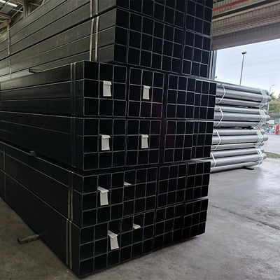 Certificat API Structure en carbone Doux 24 pouces 50*50 Pipe carrée en acier St37 Pipe rectangulaire en acier Tube Pipe carrée noire