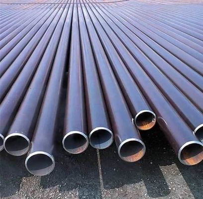 Pipe en acier soudé de 6 mètres en acier au carbone en acier rond en acier au carbone en acier soudé Q235 Q275 Q345 ERW Pipe en fer huilée ou non légèrement huilée