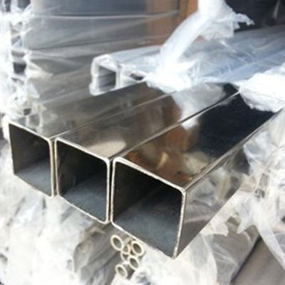 201 304 310 316 309 2205 2507 304l Pipe carrée en acier inoxydable laminée à chaud avec facturation par poids théorique