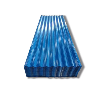 Couleur personnalisée Couleur 1 mm 2 mm 4 x 8 pieds tôles de toiture en acier ondulé galvanisé pour matériaux de construction métalliques