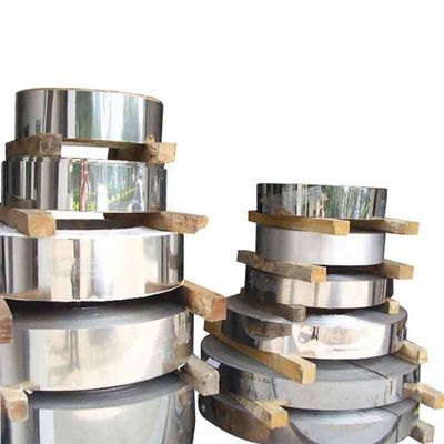 304 201 316 316L bande d'acier inoxydable bobine d'acier pour la décoration épaisseur 0,1-0,5 mm acier inoxydable