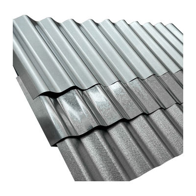 Plaque de toiture en acier ondulé galvanisé revêtu de zinc Plaque de toiture revêtue de zinc pour la construction Zic métallique 30-150g Z10-Z29 revêtement