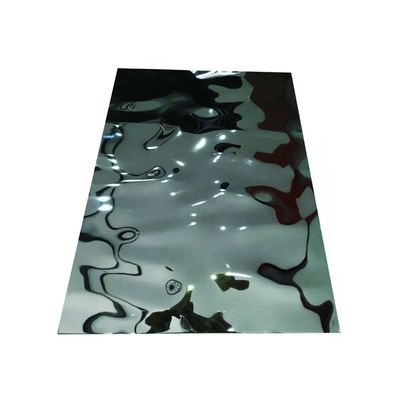 Panneau mural métallique en tôle d'acier inoxydable décoratif pour une largeur personnalisée et une technique de laminage à froid à chaud
