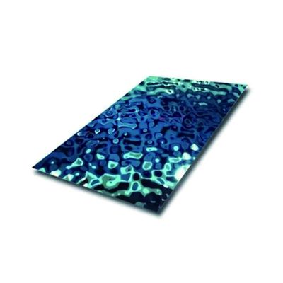 Panneau mural métallique en tôle d'acier inoxydable décoratif pour une largeur personnalisée et une technique de laminage à froid à chaud