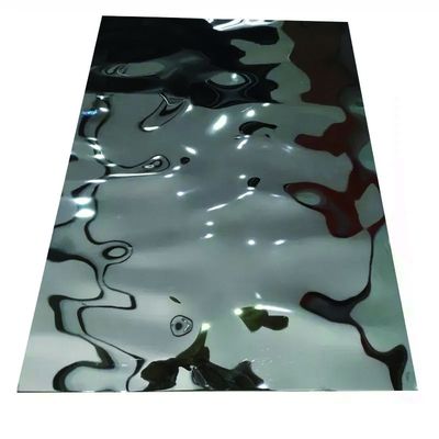 Panneau mural métallique en tôle d'acier inoxydable décoratif pour une largeur personnalisée et une technique de laminage à froid à chaud