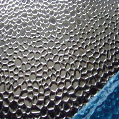Épaisseur de la feuille d'acier inoxydable 0,1-200 mm, peau d'orange, motif SUS 304 de bonne qualité, bobines en relief, feuilles d'isolation