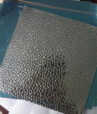 Épaisseur de la feuille d'acier inoxydable 0,1-200 mm, peau d'orange, motif SUS 304 de bonne qualité, bobines en relief, feuilles d'isolation