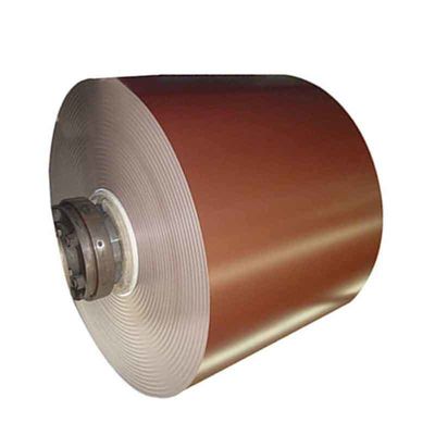Largeur 1001-1250 mm Zhongyu Coil d'acier galvanisé personnalisé Coil d'acier prépeint PPGI avec Ral 8019 Tolérance ± 1%