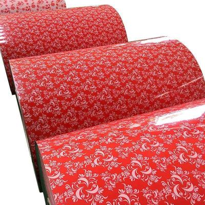 Certifié ISO9001 Zhongyu Flower PPGI Prime Coils Plaques de toiture en acier galvanisé prépeintes dans toutes les couleurs RAL