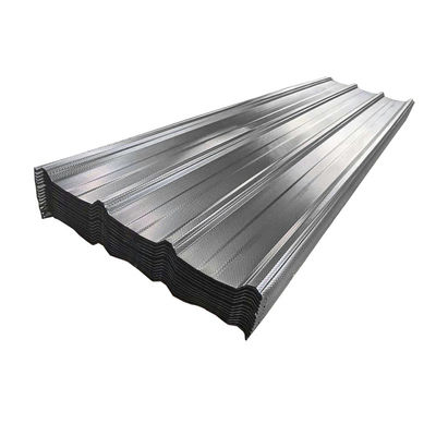 DX52D Z140 Z100 20 Gauge Galvanisée PPGI Couleur Roche ondulée Blanc en carton Roche en acier avec norme ASTM