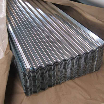 DX52D Z140 Z100 20 Gauge Galvanisée PPGI Couleur Roche ondulée Blanc en carton Roche en acier avec norme ASTM