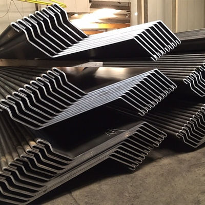 ASTM Standard laminé à chaud laminé à froid Larssen Interlocking 9M 12M 15M 18M Z Steel Sheet Piling pour les besoins de vos clients