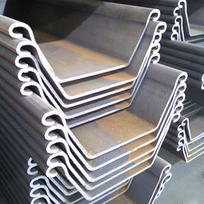 Service de traitement par perçage Piles de tôles en acier laminées à chaud en forme de U de type à froid pour la facturation par poids réel
