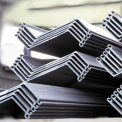 Service de traitement par perçage Piles de tôles en acier laminées à chaud en forme de U de type à froid pour la facturation par poids réel