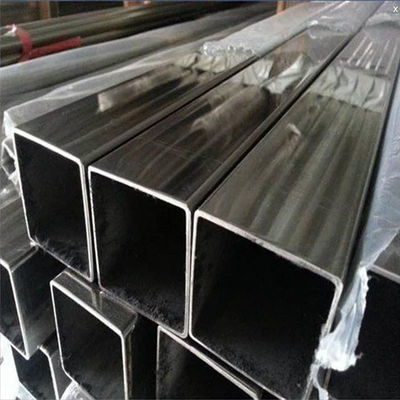 Pipe sans soudure section 75x35 tubes carrés en acier au carbone pliant avec service de traitement de laminage à chaud