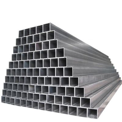 Pièces en acier carré non allié ASTM A50 1*1 pouce 40x60 GI Pièces en acier carré 20x20x2 100x100 Pièces en acier au carbone carrées avec certificat ISO9001