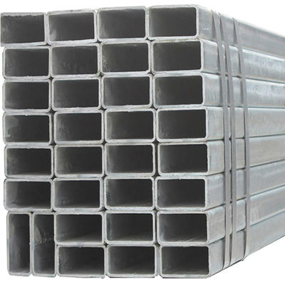 25x50 50x50 20 AISI1020 JISS20C/S22C Tubes carrées de carbone rectangulaires creuses tubulaires en acier avec épaisseur personnalisable
