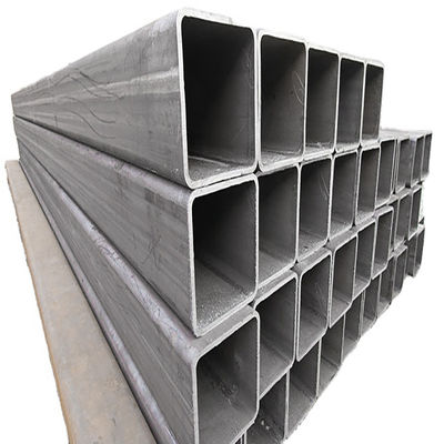 25x50 50x50 20 AISI1020 JISS20C/S22C Tubes carrées de carbone rectangulaires creuses tubulaires en acier avec épaisseur personnalisable