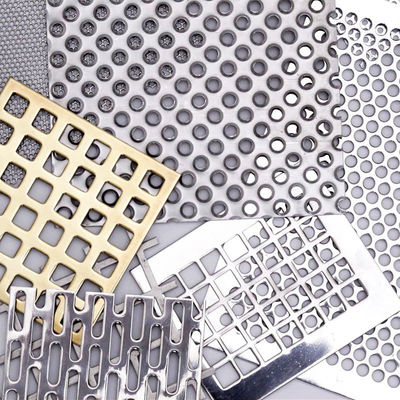 0.5 mm 0,65 mm 0,8 mm 2,5 mm 304 acier inoxydable hexagonale perforation ronde plaque perforée avec tolérance ± 1% couleur naturelle