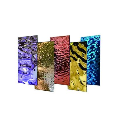 Fournir un service de traitement de l'acier avec une feuille ondulée en acier inoxydable en métal marteau verte et écologique 304 420 SUS316