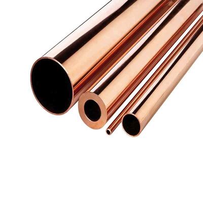 Tubes en cuivre non allié pour solutions de refroidissement sans soudure dans diverses industries Épaisseur de paroi 0,1 mm 50 mm