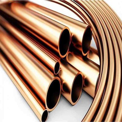 Pipe de cuivre sans soudure 0,1 mm 50 mm épaisseur 10 pieds de longueur pour le soudage du cuivre- Phos alliage de brasage du cuivre Cu Min 99,9%
