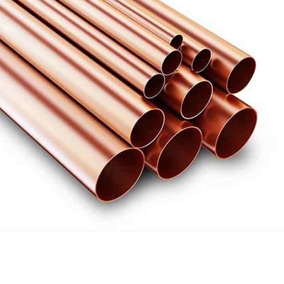 Pipe de cuivre sans soudure 0,1 mm 50 mm épaisseur 10 pieds de longueur pour le soudage du cuivre- Phos alliage de brasage du cuivre Cu Min 99,9%