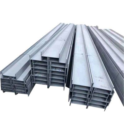 Faisceaux H en acier au carbone de qualité Q235B JIS Standard Faisceau H enduit de zinc pour couper, plier et souder Largeur de la bride 100 mm à 300 mm
