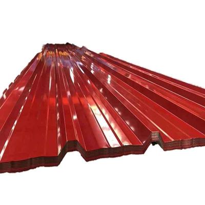 Des solutions de décoiling et de revêtement Z10-Z29 offertes 1000*1250 0,3 mm PPGI PPGL Panneau ondulé couvert de couleur pour la construction