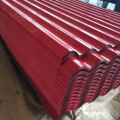 Largeur 700-2000 mm Full Hard 18 Gauge Couleur revêtue PPGI PPGL tôle d'acier pour les tuiles de toiture ondulée Zhongyu