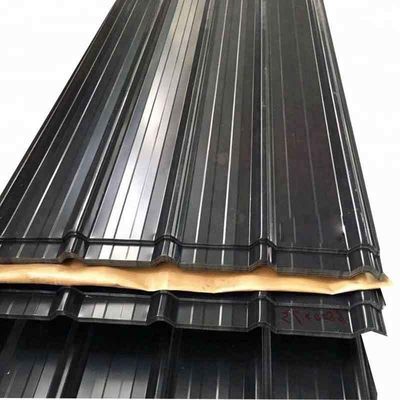 Largeur 700-2000 mm Full Hard 18 Gauge Couleur revêtue PPGI PPGL tôle d'acier pour les tuiles de toiture ondulée Zhongyu