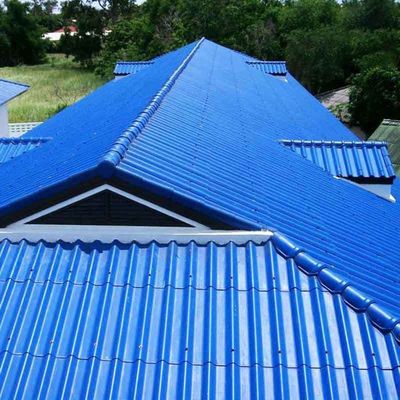 Largeur 700-2000 mm Full Hard 18 Gauge Couleur revêtue PPGI PPGL tôle d'acier pour les tuiles de toiture ondulée Zhongyu