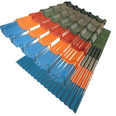 Largeur 700-2000 mm Full Hard 18 Gauge Couleur revêtue PPGI PPGL tôle d'acier pour les tuiles de toiture ondulée Zhongyu