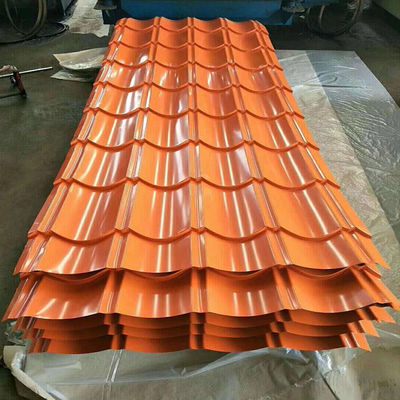 Service de traitement de décoiling 18 Gauge couleur revêtue PPGI PPGL tôle d'acier carreaux de toiture ondulée pour la résistance plaque d'acier