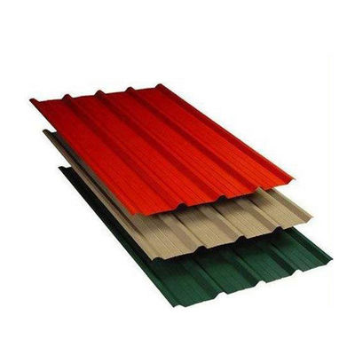 Technique Tissu de toiture GI laminé à froid laminé à chaud 1000*1250 0,3 mm Galvanisé en couleur enduit en carton ondulé pour le bâtiment