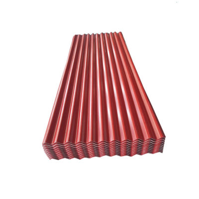 Technique Tissu de toiture GI laminé à froid laminé à chaud 1000*1250 0,3 mm Galvanisé en couleur enduit en carton ondulé pour le bâtiment