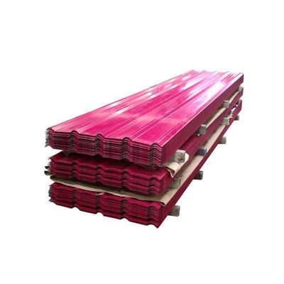 Technique Tissu de toiture GI laminé à froid laminé à chaud 1000*1250 0,3 mm Galvanisé en couleur enduit en carton ondulé pour le bâtiment