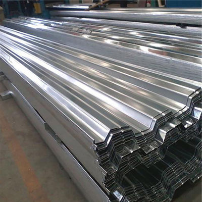 Zhongyu JIS ASTM 24GAUGE PPGI PLATTE de toiture métallique prépeinte 60G GI Zinc revêtu de fer en acier ondulé Largeur 700-2000MM
