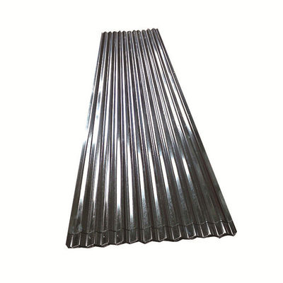 Décoiling 0,4 mm 24 Gauge galvanisé 4ft x 16ft 35 feuilles de fer feuilles d'acier ondulé Carreaux de toiture de toiture en métal
