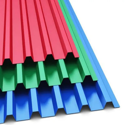 Matériau de tôle de toiture en zinc PPGI Carreaux de toiture 0,5 mm tôles de toiture galvanisées laminées à froid avec revêtement de couleur de surface