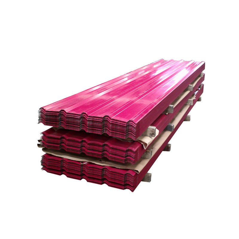 Couleur personnalisée Couleur 1 mm 2 mm 4 x 8 pieds tôles de toiture en acier ondulé galvanisé pour matériaux de construction métalliques