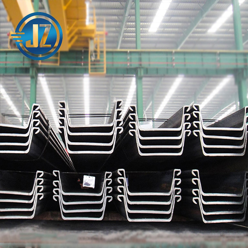 Service de traitement par perçage Piles de tôles en acier laminées à chaud en forme de U de type à froid pour la facturation par poids réel