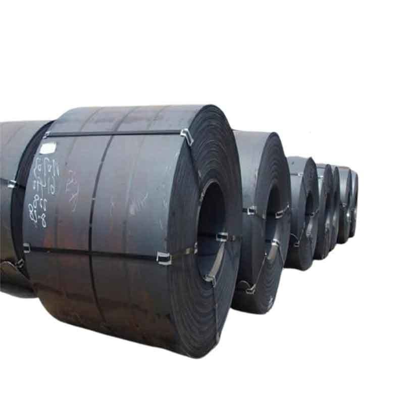 600-1500 mm Largeur Astm A36 A283 A387 Q235 Q345 S235jr Bobine en acier au carbone à surface noire et épaisseur de 0,2-3 mm