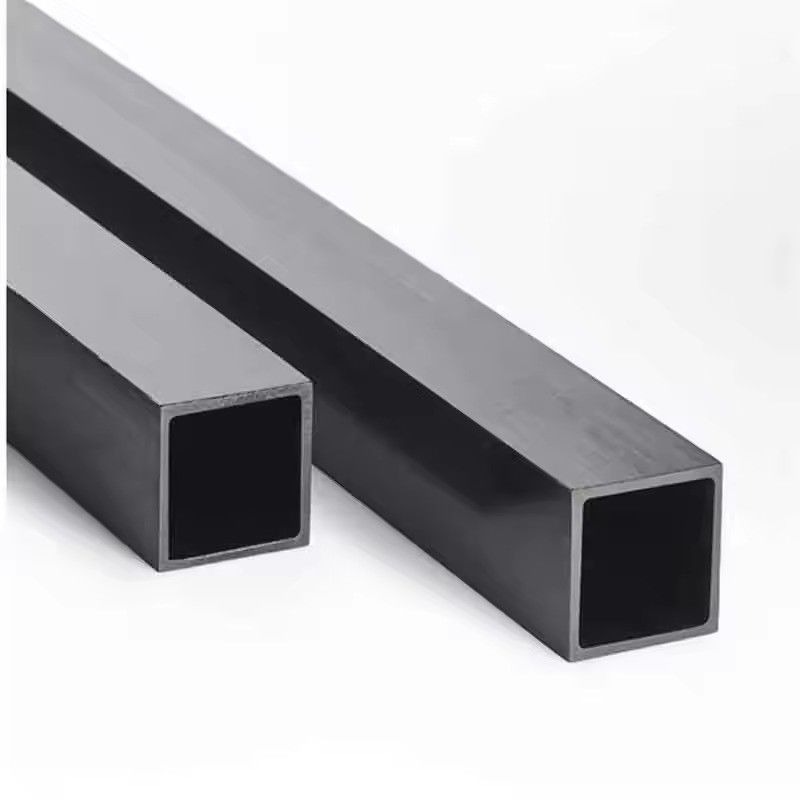 Forme de section carrée 30x30x3 mm 23 mm Longueur 6m S355 Pipe soudrée en fer noir Tube carrée en acier au carbone