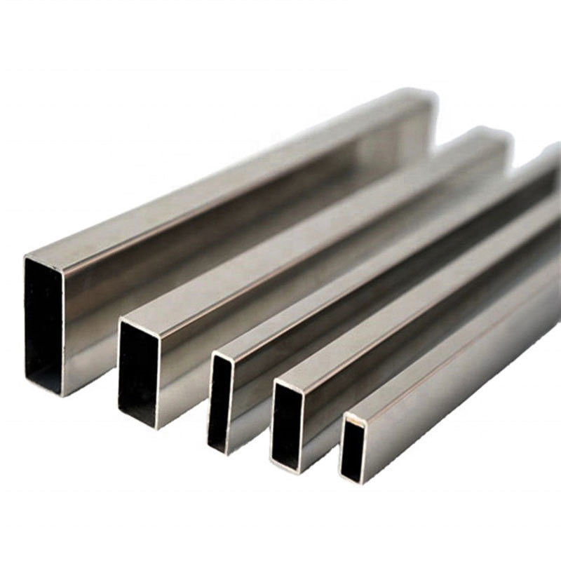 316 Tubes carrées rectangulaires en acier inoxydable sans soudure ASTM Standard Grade 409L pour la construction industrielle par poids théorique