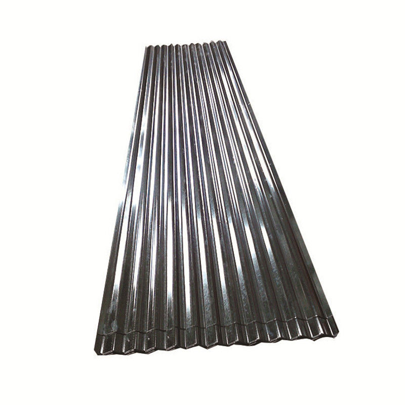 Décoiling 0,4 mm 24 Gauge galvanisé 4ft x 16ft 35 feuilles de fer feuilles d'acier ondulé Carreaux de toiture de toiture en métal
